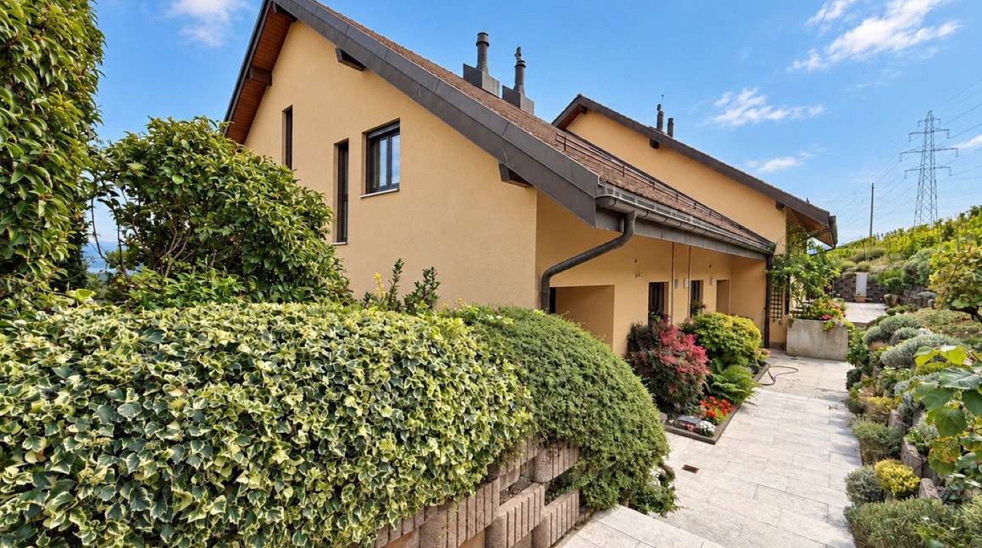 Villa contiguë à Luins, dans les vignes, avec vue sur le lac Léman